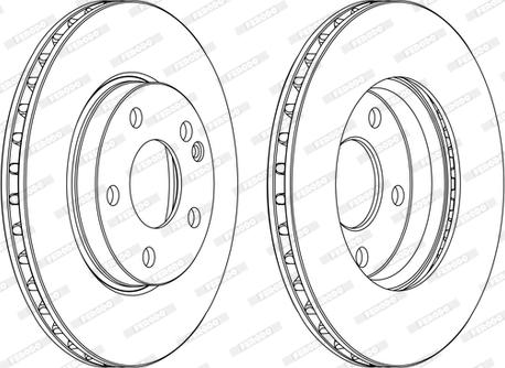 Ferodo DDF1220C-1-D - Brake Disc autospares.lv