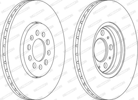 Ferodo DDF1221P-D - Brake Disc autospares.lv