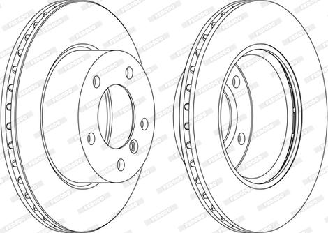 Ferodo DDF1228C-1-D - Brake Disc autospares.lv