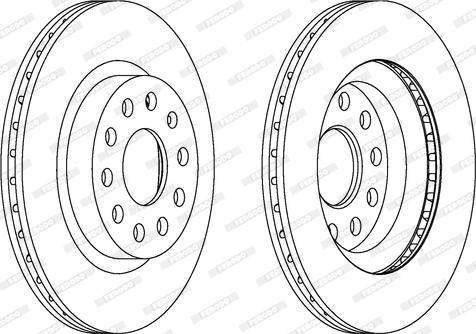 Ferodo DDF1223 - Brake Disc autospares.lv