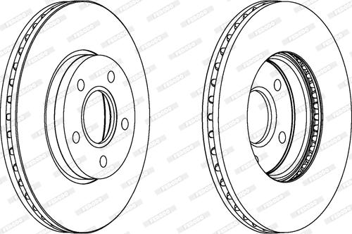 Ferodo DDF1222C - Brake Disc autospares.lv