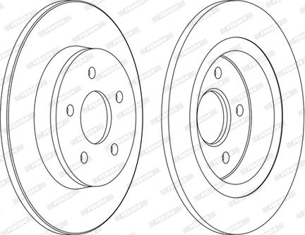 Ferodo DDF1227C-1-D - Brake Disc autospares.lv