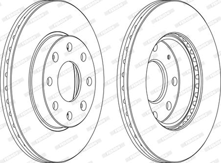 Ferodo DDF1279C-D - Brake Disc autospares.lv