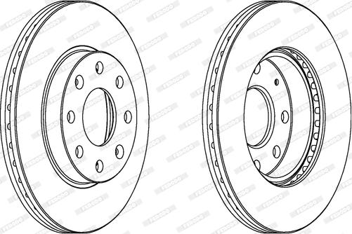 Ferodo DDF1279C - Brake Disc autospares.lv