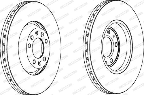 Ferodo DDF1274 - Brake Disc autospares.lv