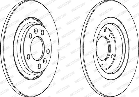 Ferodo DDF1275C - Brake Disc autospares.lv