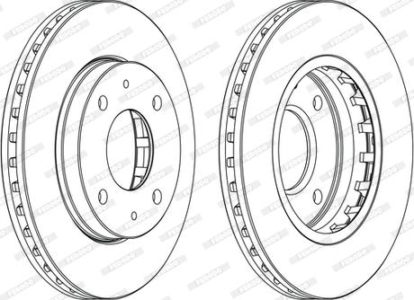 Ferodo DDF1270C-D - Brake Disc autospares.lv