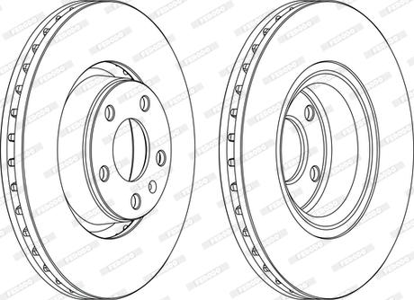 Ferodo DDF1277C-D - Brake Disc autospares.lv