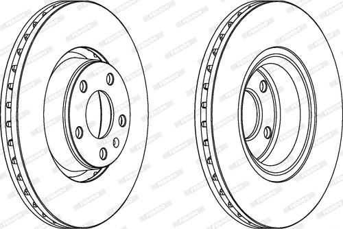 Ferodo DDF1277 - Brake Disc autospares.lv