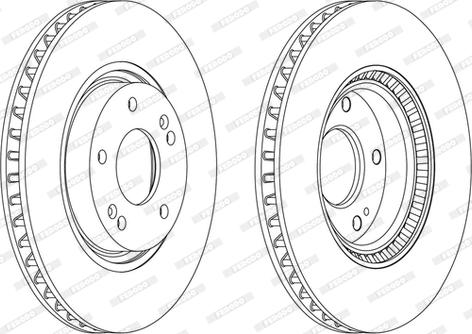 Ferodo DDF1795C-1-D - Brake Disc autospares.lv