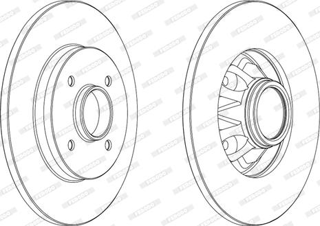 Ferodo DDF1791C-1 - Brake Disc autospares.lv