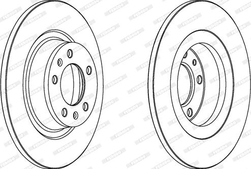 Ferodo DDF1744 - Brake Disc autospares.lv