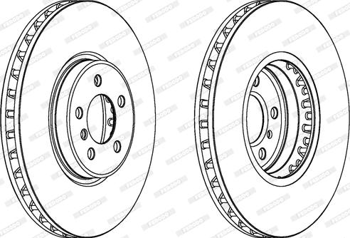 Ferodo DDF1746 - Brake Disc autospares.lv