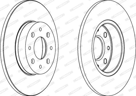 Ferodo DDF174-1 - Brake Disc autospares.lv