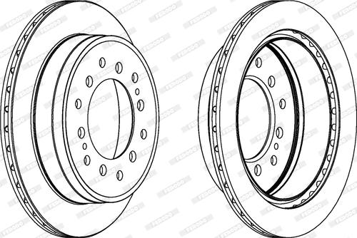 Ferodo DDF1743 - Brake Disc autospares.lv