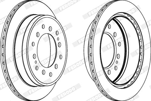 Ferodo DDF1743X - Brake Disc autospares.lv