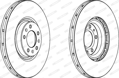 Ferodo DDF1747 - Brake Disc autospares.lv