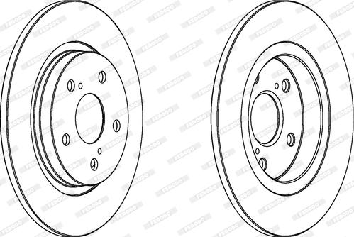 Ferodo DDF1755C - Brake Disc autospares.lv