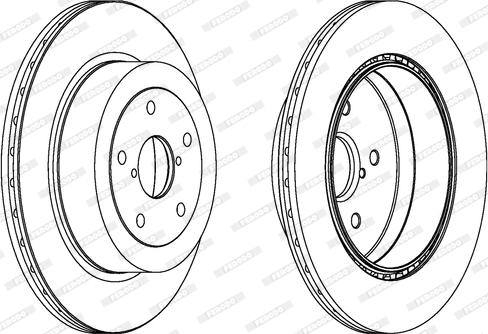 Ferodo DDF1751C-1 - Brake Disc autospares.lv