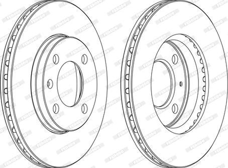 Ferodo DDF175-D - Brake Disc autospares.lv