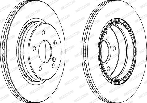 Ferodo DDF1764 - Brake Disc autospares.lv