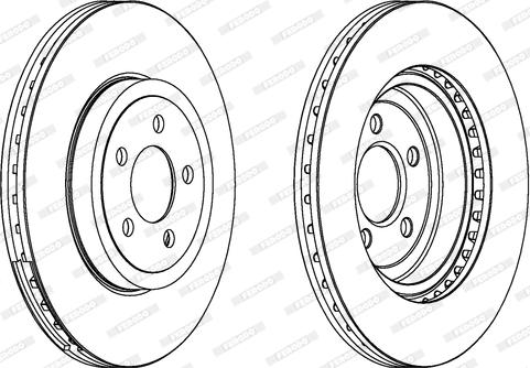 Ferodo DDF1765 - Brake Disc autospares.lv