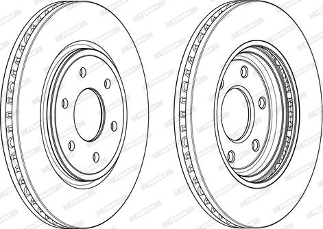 Ferodo DDF176-1 - Brake Disc autospares.lv