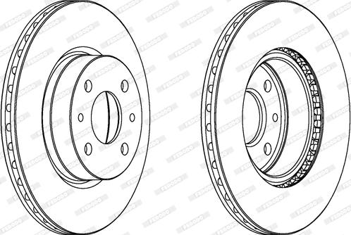 Ferodo DDF176 - Brake Disc autospares.lv