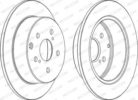 Ferodo DDF1704C - Brake Disc autospares.lv