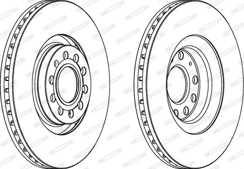 Ferodo DDF1705C - Brake Disc autospares.lv