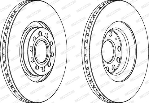 Ferodo DDF1705 - Brake Disc autospares.lv