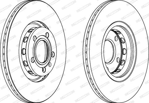 Ferodo DDF1707C - Brake Disc autospares.lv