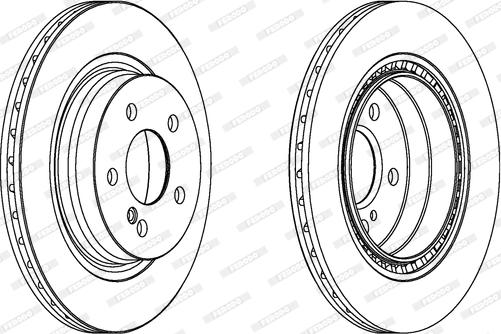 Ferodo DDF1700 - Brake Disc autospares.lv