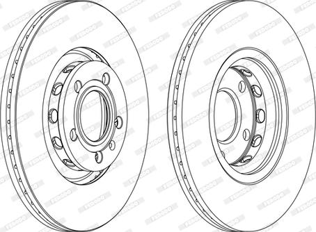 Ferodo DDF1707C-D - Brake Disc autospares.lv