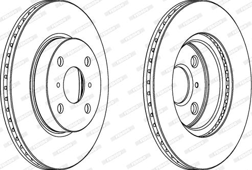 Ferodo DDF1710C - Brake Disc autospares.lv