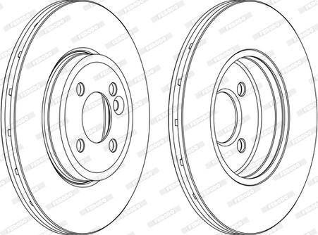 Ferodo DDF1711C-1-D - Brake Disc autospares.lv