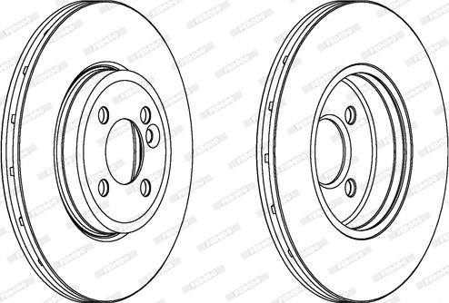 Ferodo DDF1711C - Brake Disc autospares.lv