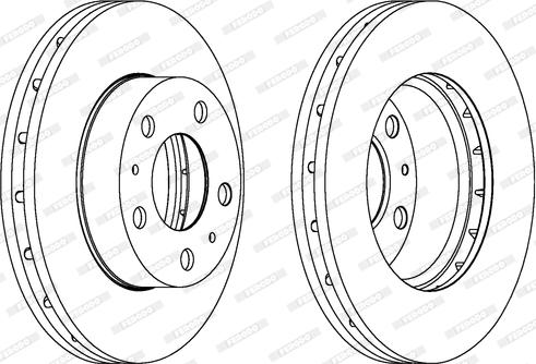 Ferodo DDF1718-1 - Brake Disc autospares.lv