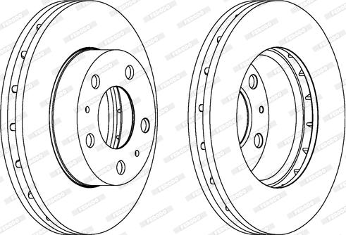 Ferodo DDF1718 - Brake Disc autospares.lv