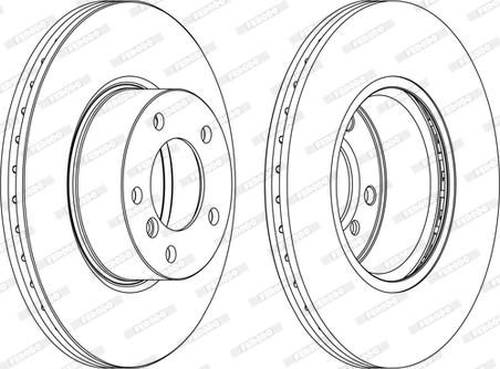 Ferodo DDF1717C-1-D - Brake Disc autospares.lv