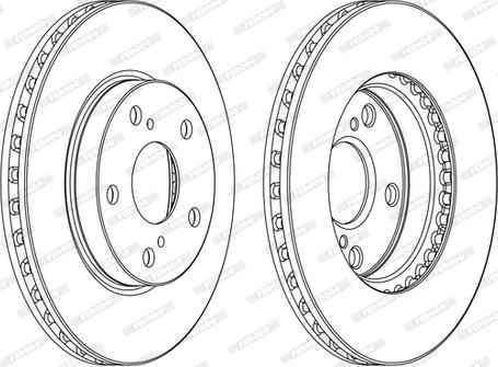 Ferodo DDF1789P-D - Brake Disc autospares.lv