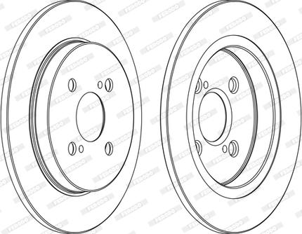 Ferodo DDF1781C - Brake Disc autospares.lv