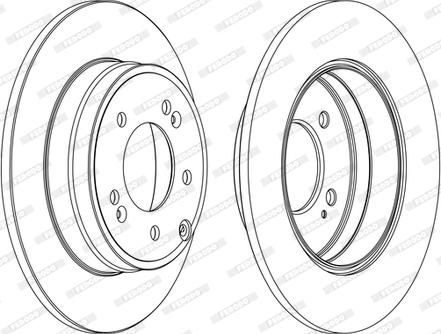 Ferodo DDF1787C-1-D - Brake Disc autospares.lv