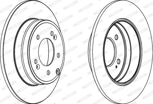 Ferodo DDF1787 - Brake Disc autospares.lv