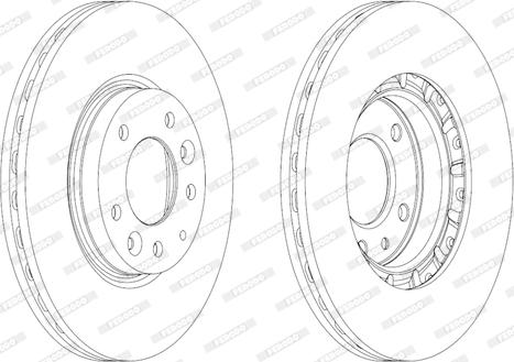 Ferodo DDF1739C - Brake Disc autospares.lv