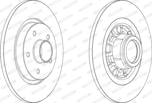 Ferodo DDF1734 - Brake Disc autospares.lv