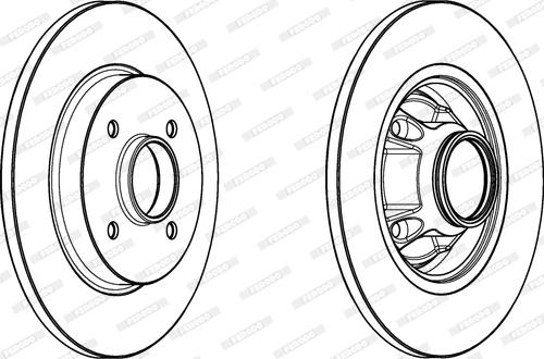 Ferodo DDF1735 - Brake Disc autospares.lv