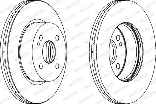 Ferodo DDF1738C - Brake Disc autospares.lv