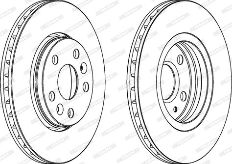 Ferodo DDF1733 - Brake Disc autospares.lv