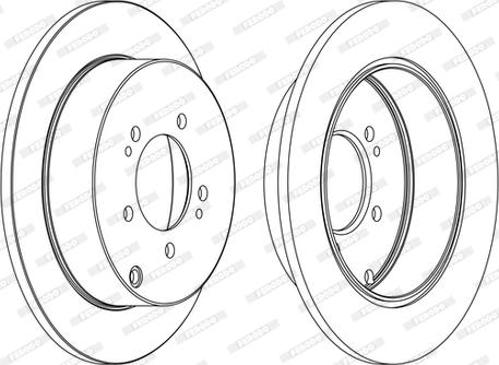 Ferodo DDF1737C-1-D - Brake Disc autospares.lv